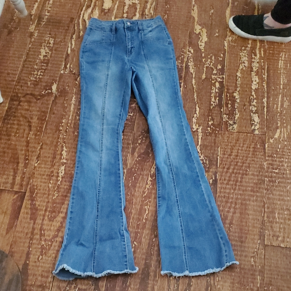 Women's Blue Flared Jeans